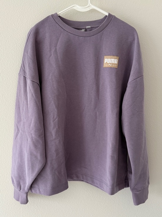 Puma Tops - Puma Lilac Purple Crew Neck Pullover Sweatshirt Women’s XL midweight cotton poly